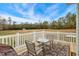 Outdoor deck offering seating to enjoy the expansive backyard of this home at 2650 Spring Hill Rd, Spring Hope, NC 27882