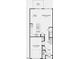 First floor floorplan showing kitchen, dining room, living room, half bath, and one car garage at 276 Hank Way, Angier, NC 27501