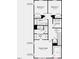 Second-floor layout featuring a owner's suite, two additional bedrooms, two bathrooms, and laundry room at 284 Hank Way, Angier, NC 27501