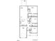 Functional floor plan outlining the layout of the house, with dimensions for key rooms at 303 E C St, Butner, NC 27509