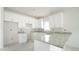 New kitchen featuring white cabinets and gray granite countertops, providing a sleek modern look at 303 E C St, Butner, NC 27509