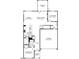 First floor layout featuring a kitchen, dining room, Gathering room, flex room, and garage at 3201 Shannon Woods Lane # 19, Apex, NC 27523