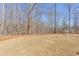 A spacious yard is surrounded by mature trees, offering a private and natural setting at 3901 Laurel Creek Ln, Wake Forest, NC 27587