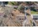 A nice aerial view of the homes driveway and neighborhood at 4508 Regis Ave, Durham, NC 27705
