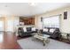 An open-concept living area connecting the living room to the kitchen provides a fluid living experience at 5315 Glenmorgan Ln, Raleigh, NC 27616
