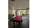 A community game room features a billiard table and seating with beautiful views at 618 N Boylan Avenue # 300, Raleigh, NC 27603
