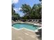 Community pool with lounge chairs at 618 N Boylan Avenue # 300, Raleigh, NC 27603
