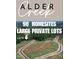 Aerial view of Alder Creek homesites featuring large private lots at 69 White Azalea Way, Homesite 81, Benson, NC 27504