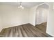 This dining room features neutral paint colors and flooring at 910 Savin Lndg, Knightdale, NC 27545