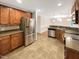 Kitchen with stainless steel appliances, tile backsplash and ample cabinetry at 12 Stonegate Dr, Angier, NC 27501