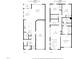 Detailed floorplan showcases layout of a modern home with open concept living spaces and bedroom dimensions at 1201 Canary Pepper Dr, Durham, NC 27713