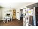 Eat-in kitchen area with stainless steel appliances and a breakfast table at 124 Kipling Dr, Oxford, NC 27565