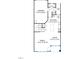 First-floor floor plan showcasing the layout of the kitchen, Gathering room, nook, garage, and powder room at 1426 Cooper St, Sanford, NC 27330