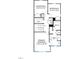 Second floor floorplan showing bedrooms with attached baths, laundry room, and walk-in closet at 1432 Cooper St, Sanford, NC 27330