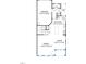 First floor floorplan showing garage, powder room, kitchen, pantry, Gathering room and covered porch at 1432 Cooper St, Sanford, NC 27330