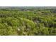 An aerial view showcasing the home nestled in a dense forest setting at 149 Amber Rd, Timberlake, NC 27583