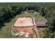 Spacious horse training area on acreage at 195 Falcon Ln, Rougemont, NC 27572
