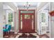 Welcoming entryway with hardwood floors and natural light at 195 Falcon Ln, Rougemont, NC 27572