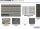 Exterior scheme showcasing siding, brick, stone, trim, front door, and shutter color options at 269 Umstead St, Sanford, NC 27330