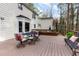 Spacious deck with outdoor dining area perfect for entertaining with backyard view at 3101 Rutledge Ct, Raleigh, NC 27613
