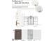 A bathroom selection guide features cabinet door and countertop samples with sink fixture and paint swatches at 3405 Makers Circle, Raleigh, NC 27612