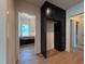The kitchen has hardwood floors, stainless appliances, and white cabinets at 3405 Makers Circle, Raleigh, NC 27612
