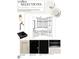 Kitchen selections showing a Jenn Air microwave, white cabinets and Absolute Black granite countertops at 3405 Makers Circle, Raleigh, NC 27612