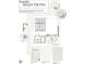 Laundry room selections featuring Carrara Extra 3CM Quartz countertops, white cabinets, and 12x24 Urban Living Pearl floor tile at 3405 Makers Circle, Raleigh, NC 27612