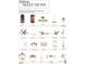 Lighting selection guide features garage, gas lantern, foyer, kitchen, mudroom, and other room fixtures at 3405 Makers Circle, Raleigh, NC 27612