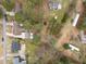 An aerial view of the backyard and homes in the community at 412 N Cheatham St, Franklinton, NC 27525