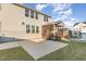 Spacious backyard featuring a screened-in porch and concrete patio, perfect for outdoor entertaining at 5072 Aspen Meadow St, Raleigh, NC 27616