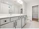Bathroom featuring double vanity, tile flooring, and toilet at 5344 Salem Woods Dr # 20, Graham, NC 27253