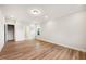 Bright bedroom featuring wood floors, recessed lighting and large window at 5344 Salem Woods Dr # 20, Graham, NC 27253