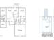 Floor plan displaying 3 bedrooms, 2 bathrooms, dining room, kitchen, and a 2-car garage at 5344 Salem Woods Dr # 20, Graham, NC 27253