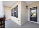 Charming entryway with a black front door and decorative shutters at 5344 Salem Woods Dr # 20, Graham, NC 27253