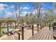 Enjoy outdoor living with this backyard featuring a built-in grill and seating area at 601 Ballad Creek Ct, Cary, NC 27519