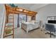 Bright bedroom with a unique loft and ladder, with ample natural light at 601 Ballad Creek Ct, Cary, NC 27519
