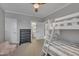 Bedroom featuring bunkbeds and bathroom access at 601 Ballad Creek Ct, Cary, NC 27519