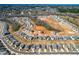 Community aerial view shows the neighborhood layout, construction progress, and surrounding landscape at 74 Silver Moon Ln, Clayton, NC 27527