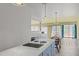 Open kitchen featuring an island cooktop and bright breakfast nook at 75 Traceway N, Sanford, NC 27332