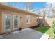 Backyard patio offers an outdoor retreat with a grassy area and privacy fence at 7914 Yester Ct, Raleigh, NC 27615