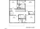 Second floor floorplan showing bedrooms, bathrooms, and closets at 804 E D St, Butner, NC 27509