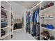 Spacious walk-in closet with custom shelving and rods for ample storage at 1006 Henny Pl, Raleigh, NC 27614