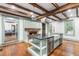Kitchen island features a marble countertop and stainless steel appliances at 10726 Trego Trl, Raleigh, NC 27614