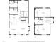 A detailed floor plan showcasing the layout of both floors, including living spaces, bedrooms, and bathrooms at 1105 Massey St, Smithfield, NC 27577