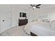 Bedroom with TV, ceiling fan, dresser, and comfortable furniture at 170 Blande Dr, Kenly, NC 27542