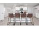 An eat-in kitchen boasts a kitchen island with seating at 2160 Monk Dr, Haw River, NC 27258