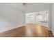 Open-concept living area features wood floors and ample natural light at 222 Glenwood Avenue # 218, Raleigh, NC 27603