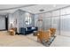 Inviting lobby with chic furnishings, modern lighting, and frosted glass window at 222 Glenwood Avenue # 218, Raleigh, NC 27603