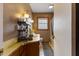 Cozy bathroom features a single sink vanity and a shower-tub combo at 2503 Mckinney St, Burlington, NC 27217